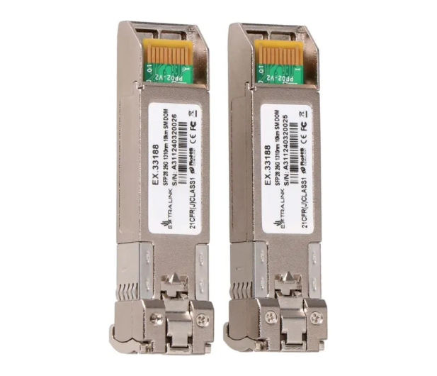 ExtraLink SFP28 25G 2-Pack28 25Gbps LC/UPC Duplex 10km jednomodowy - 1543017 - zdjęcie